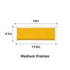 Vlovebee Hives-10 Frame Wax Dipped Honey Super Bee Boxes With Pine Wooden Frames And Beeswax Coated Plastic Foundation Sheet (Unassembled)